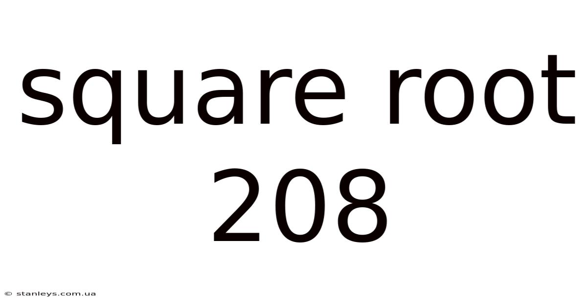 Square Root 208