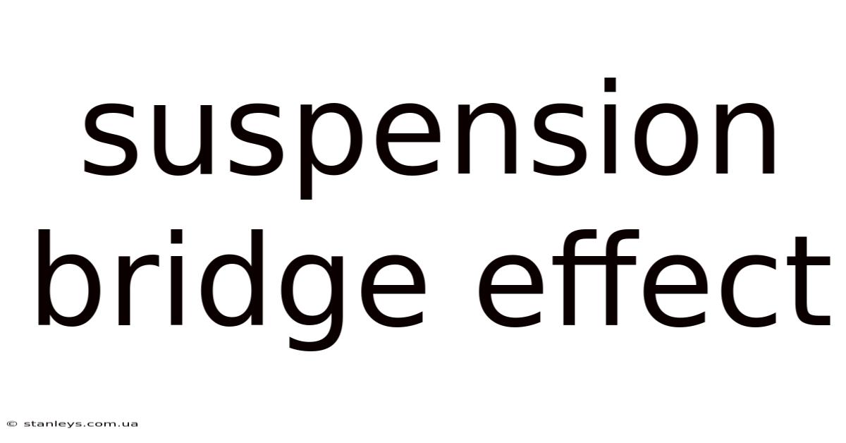 Suspension Bridge Effect