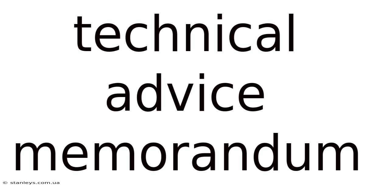 Technical Advice Memorandum