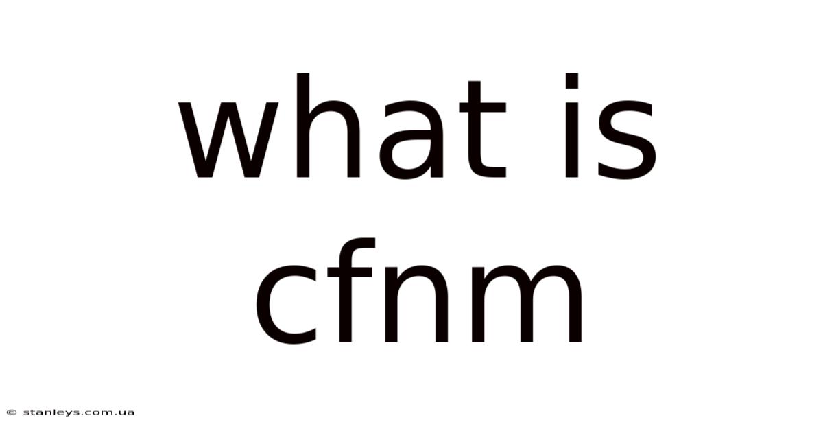 What Is Cfnm