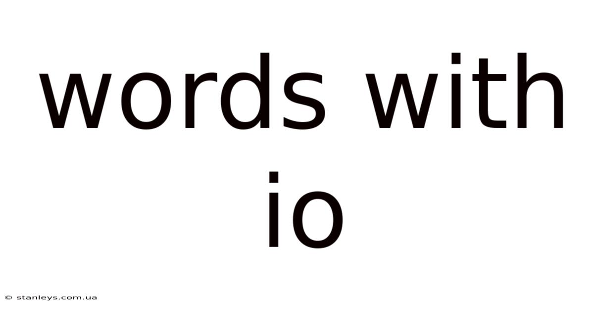 Words With Io